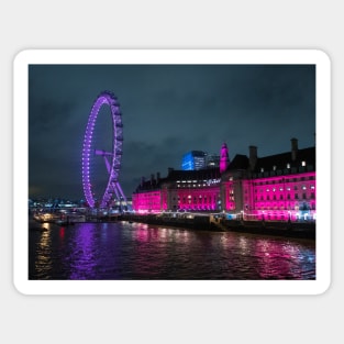 London Eye Ferris Wheel in Blue colour Sticker